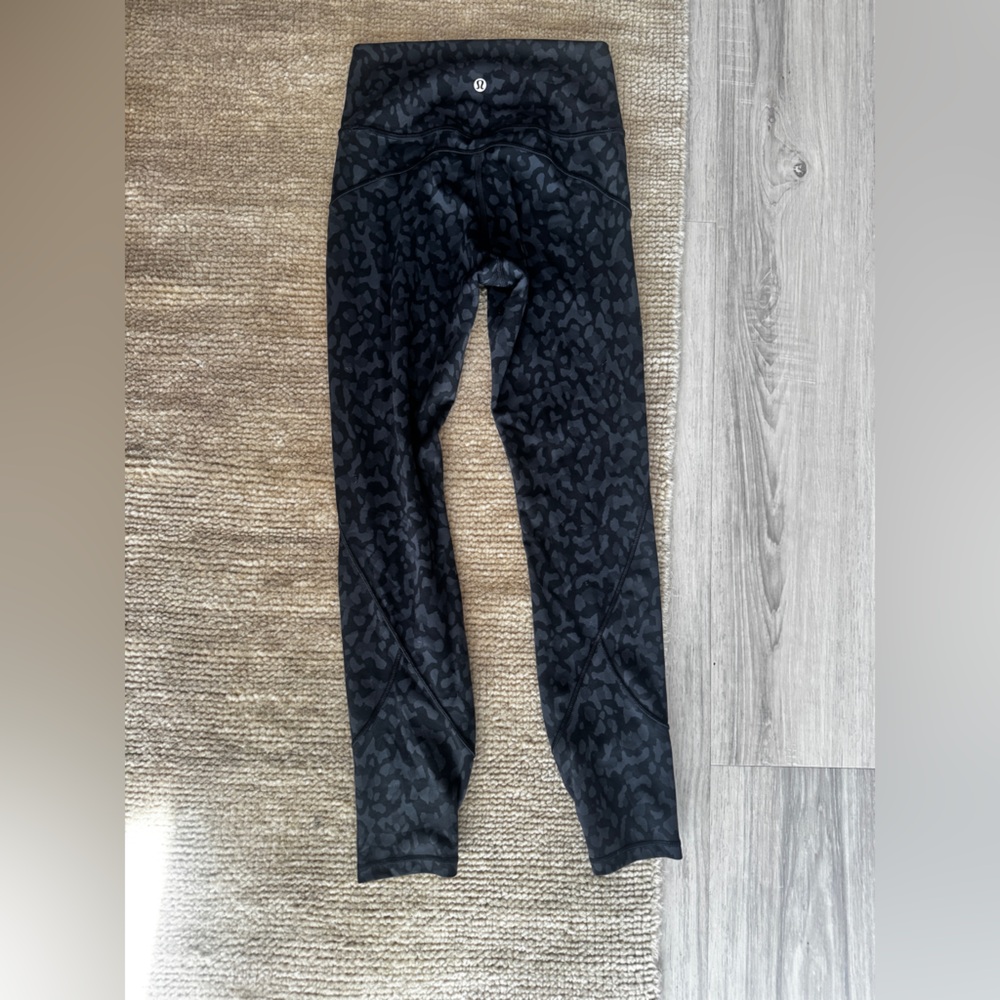 lululemon athletica Black cheetah Patterned Leggings